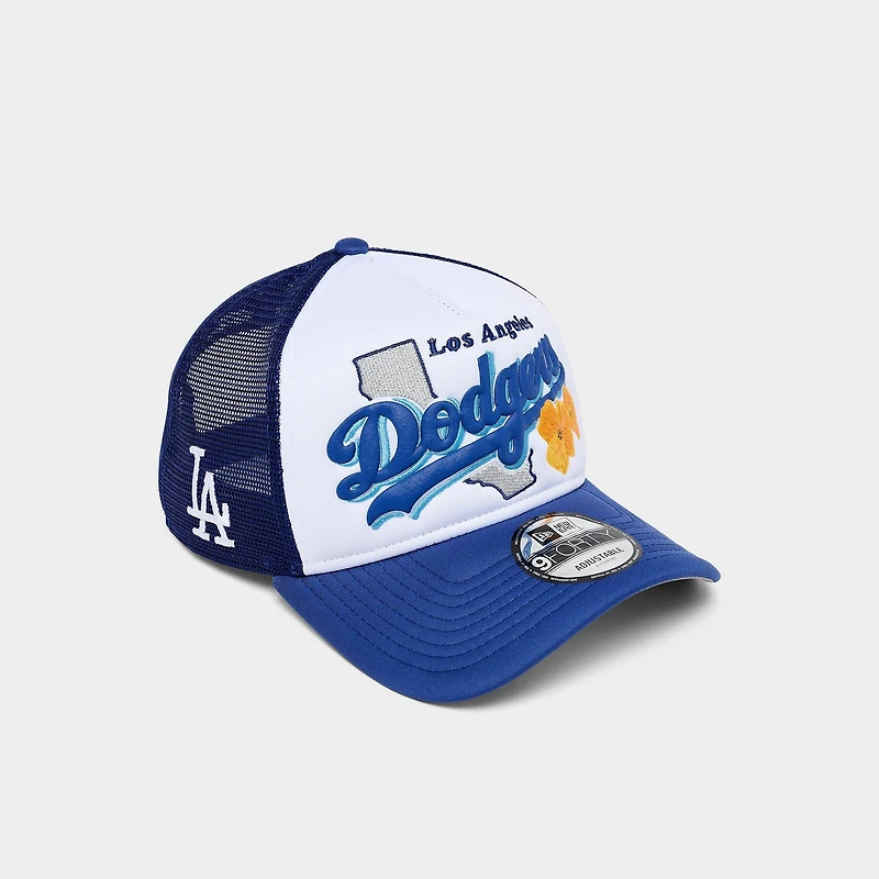New Era Los Angeles Dodgers MLB State Flower 9FORTY A-Frame Trucker Hat
