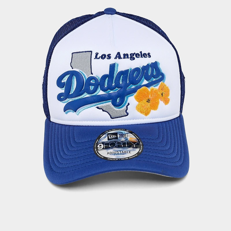 New Era Los Angeles Dodgers MLB State Flower 9FORTY A-Frame Trucker Hat