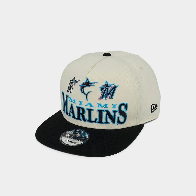 New Era Miami Marlins MLB Multi Logo 9FIFTY Snapback Hat