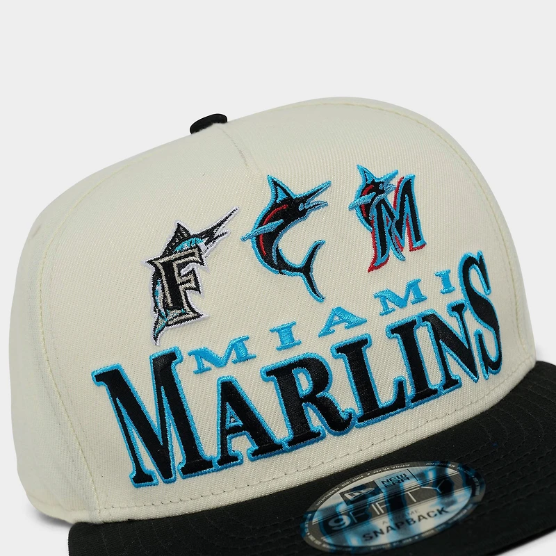 New Era Miami Marlins MLB Multi Logo 9FIFTY Snapback Hat