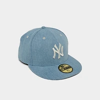 New Era York Yankees MLB 59FIFTY Denim Fitted Hat