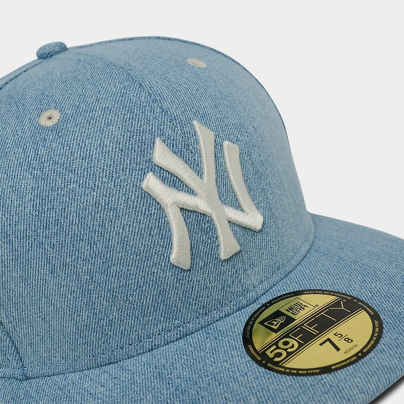 New Era York Yankees MLB 59FIFTY Denim Fitted Hat