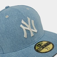 New Era York Yankees MLB 59FIFTY Denim Fitted Hat