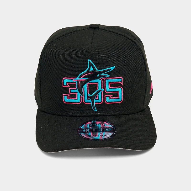 New Era Miami Marlins MLB 9FIFTY A-Frame Snapback Hat