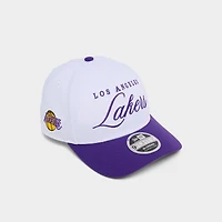 New Era Los Angeles Lakers NBA 2025 Draft 9FORTY M-Crown A-Frame Snapback Hat