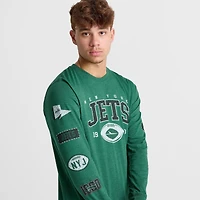 Men's New Era York Jets NFL Logo Stack Long-Sleeve Shirt