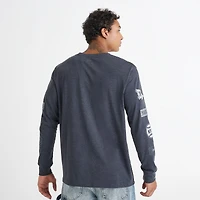 Men's New Era York Yankees MLB Logo Stack Long-Sleeve Shirt