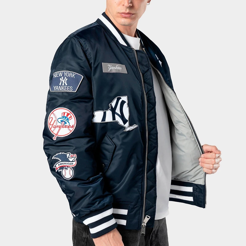 Men's New Era x Alpha Industries York Yankees MLB Reversible Bomber Jacket