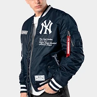 Men's New Era x Alpha Industries York Yankees MLB Reversible Bomber Jacket