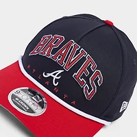 New Era Atlanta Braves MLB 9FORTY Arch Rope M-Crown A-Frame Snapback Hat