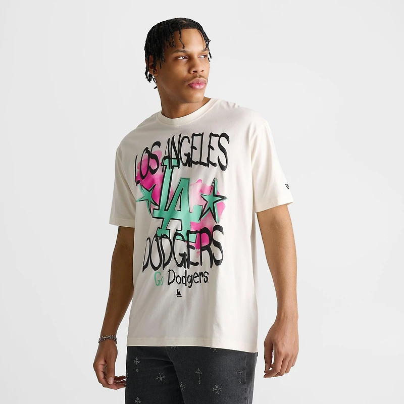 Men's New Era Los Angeles Dodgers MLB Graffiti Graphic T-Shirt