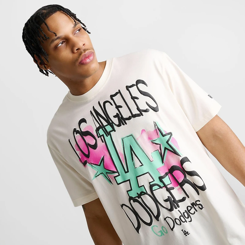 Men's New Era Los Angeles Dodgers MLB Graffiti Graphic T-Shirt