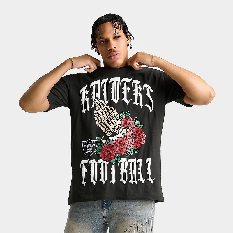 Men's New Era Las Vegas Raiders NFL Roses Graphic T-Shirt