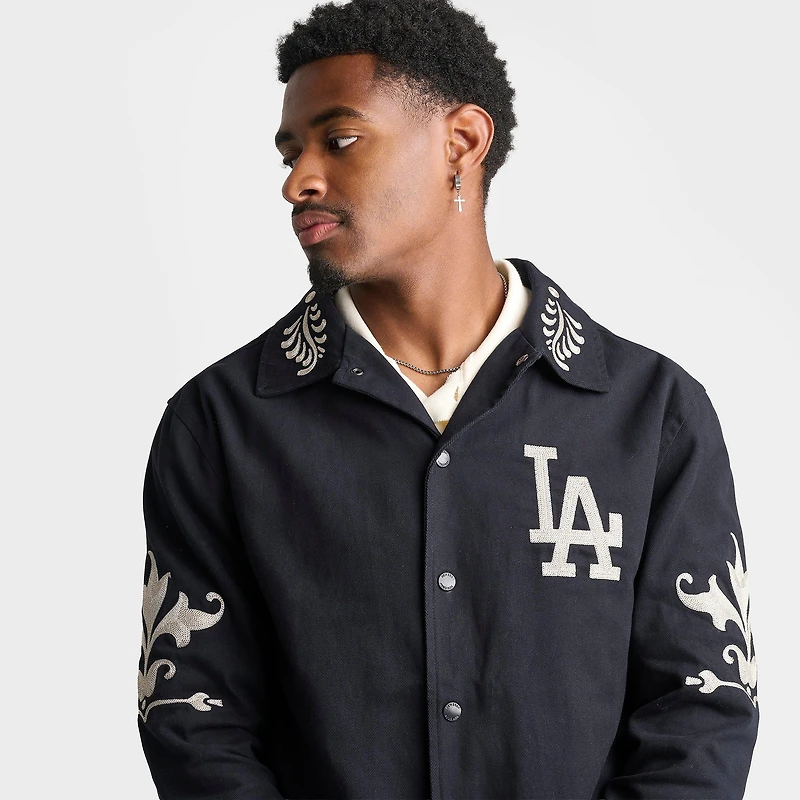 Men's New Era Los Angeles Dodgers MLB Script Coach Jacket