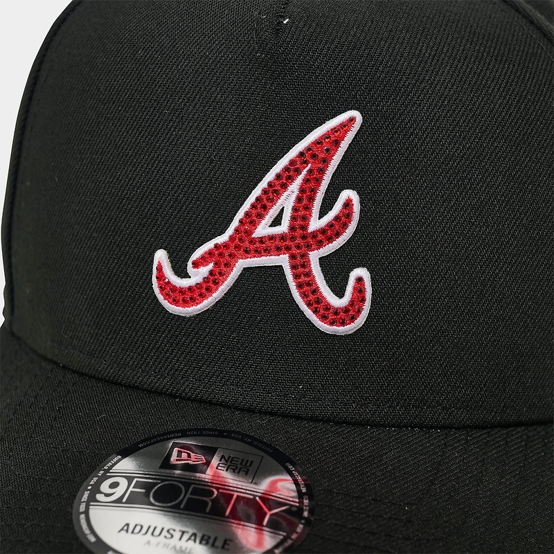 New Era Atlanta Braves MLB 9FORTY Rhinestones Snapback Hat