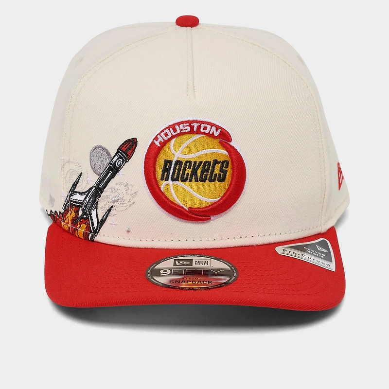 New Era Houston Rockets NBA Hardwood Classics 9FIFTY A-Frame Snapback Hat