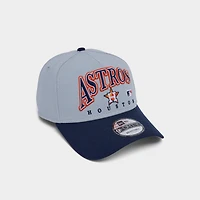 New Era Houston Astros MLB 9FORTY Embroidery Wordmark A-Frame Snapback Hat