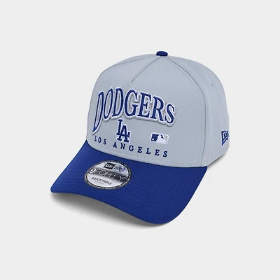 New Era Los Angeles Dodgers MLB 9FORTY Embroidery Wordmark A-Frame Snapback Hat