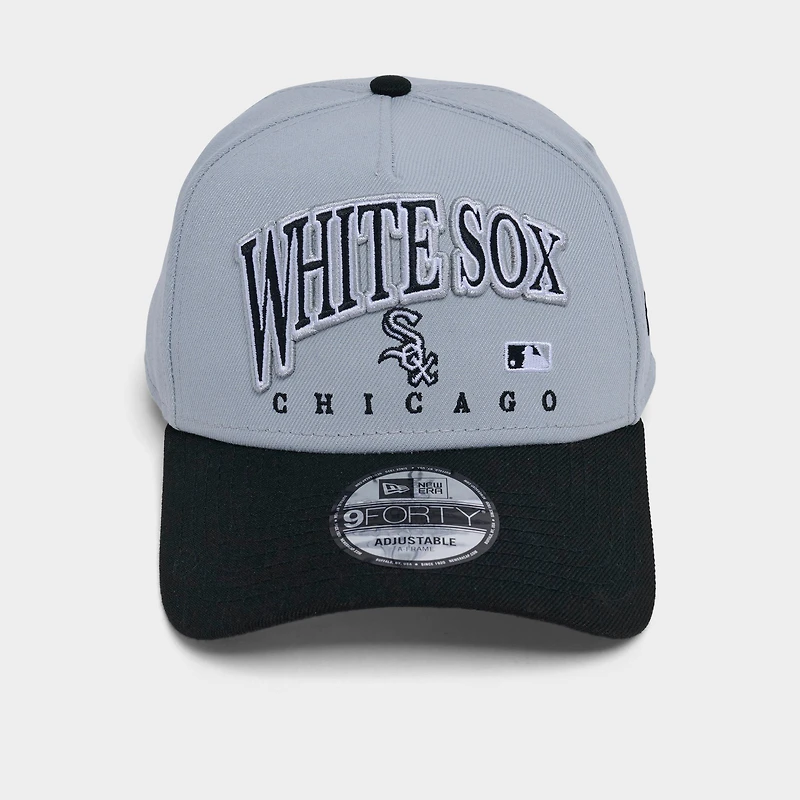 New Era Chicago White Sox MLB 9FORTY Embroidery Wordmark A-Frame Snapback Hat