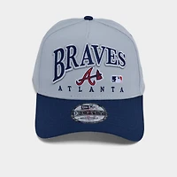 New Era Atlanta Braves MLB 9FORTY Embroidery Wordmark A-Frame Snapback Hat