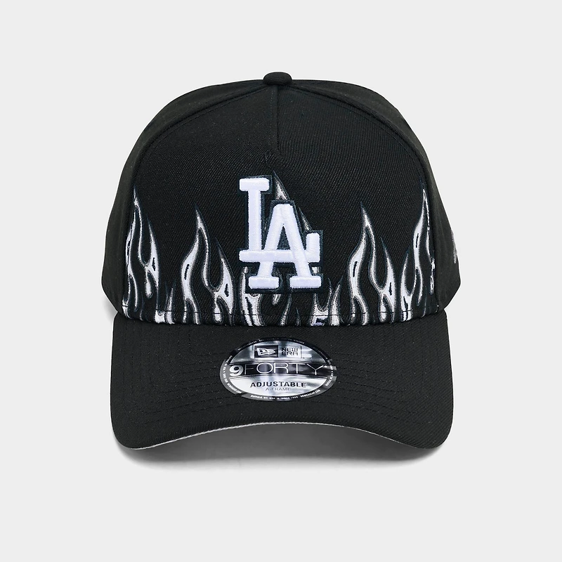 New Era Los Angeles Dodgers MLB Flames Logo 9FORTY A-Frame Snapback Hat
