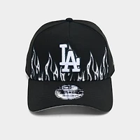 New Era Los Angeles Dodgers MLB Flames Logo 9FORTY A-Frame Snapback Hat