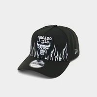 New Era Chicago Bulls NBA Flames 9FORTY A-Frame Snapback Hat