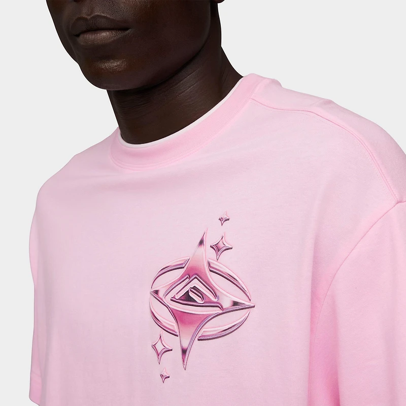 Men's Puma LaFrancé Pink Heem Layered Long-Sleeve T-Shirt