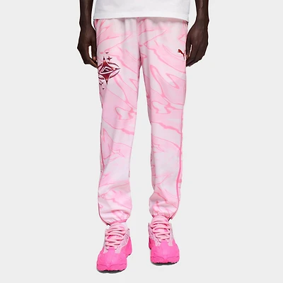 Men's Puma LaFrancé Pink Heem Graphic Track Pants
