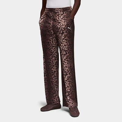 Women's Puma T7 Leopard Luxe Track Pants