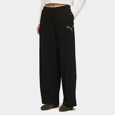 Women's Puma Essentials Graphics Bedazzled Slouchy Pants