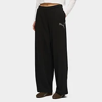 Women's Puma Essentials Graphics Bedazzled Slouchy Pants