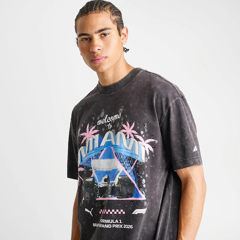 Men's Puma F1 Miami Washed Graphic T-Shirt