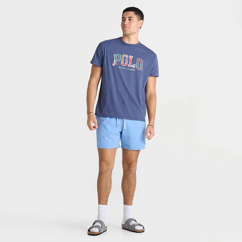 Men's Polo Ralph Lauren Plaid Logo Jersey T-Shirt