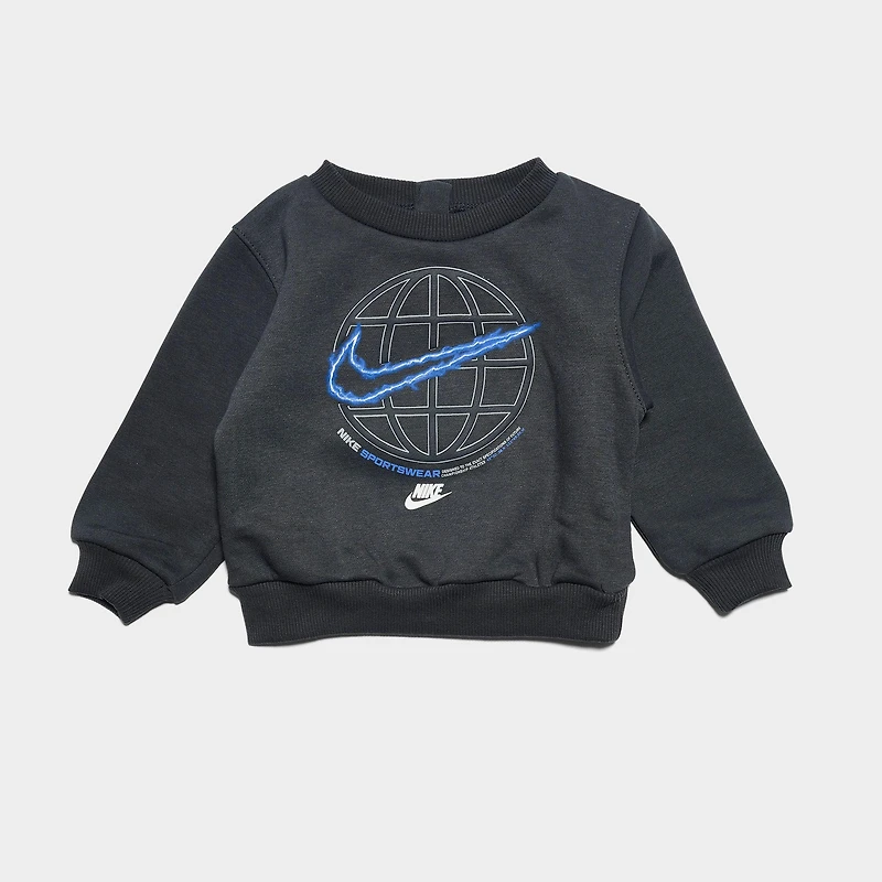Infant Nike Globe Crewneck Sweatshirt and Jogger Pants Set