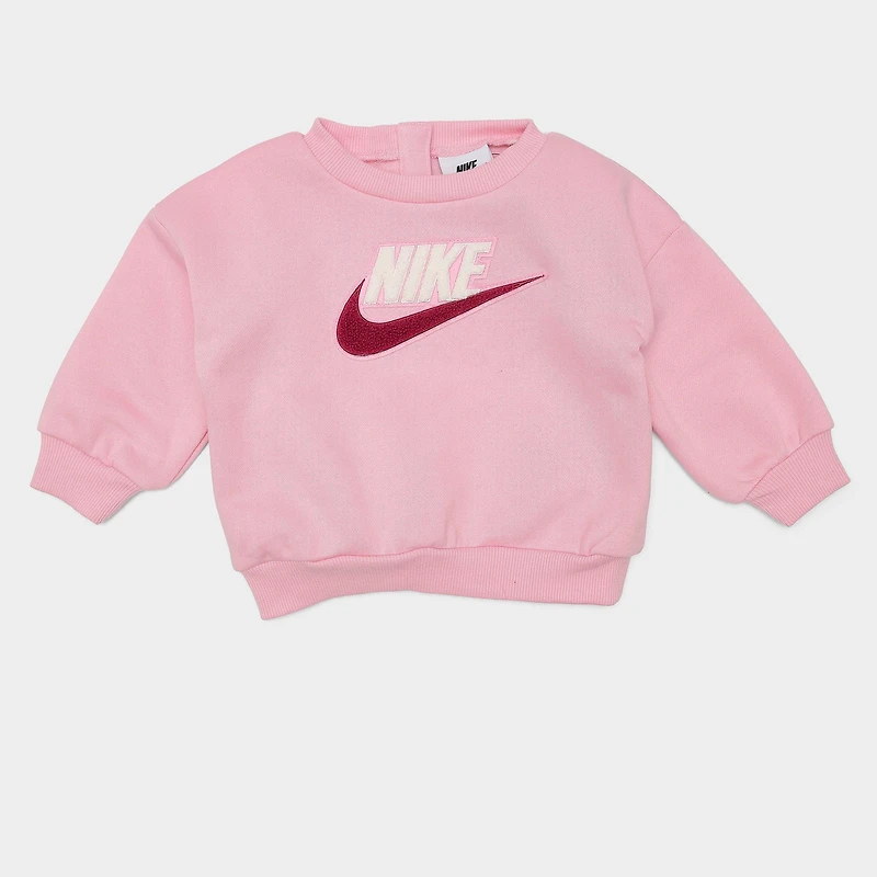 Girls' Infant Nike Futura Crewneck Sweatshirt and Sweatpants Set