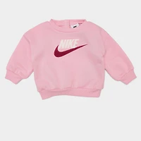 Girls' Infant Nike Futura Crewneck Sweatshirt and Sweatpants Set