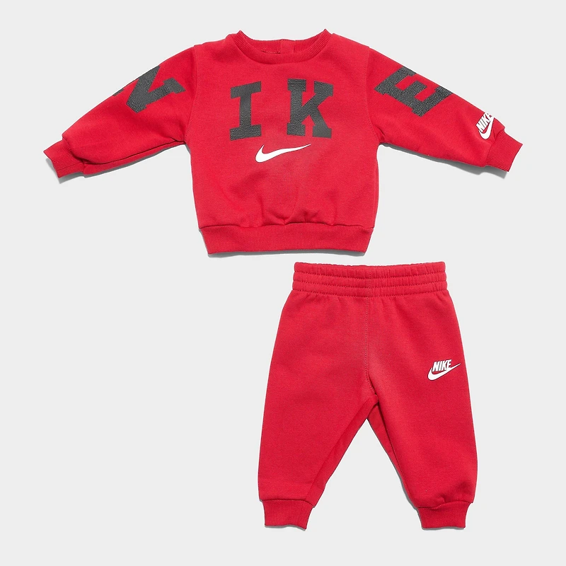 Infant Nike Crewneck Sweatshirt and Jogger Pants Set