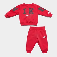 Infant Nike Crewneck Sweatshirt and Jogger Pants Set