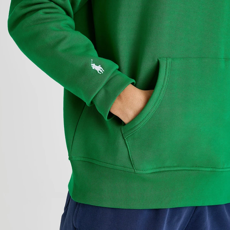Men's Polo Ralph Lauren Arch Logo Quarter-Zip Collared Fleece Sweatshirt