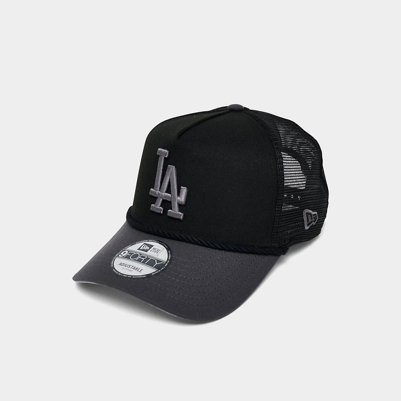 New Era Los Angeles Dodgers MLB 9FORTY A-Frame Rope Trucker Hat