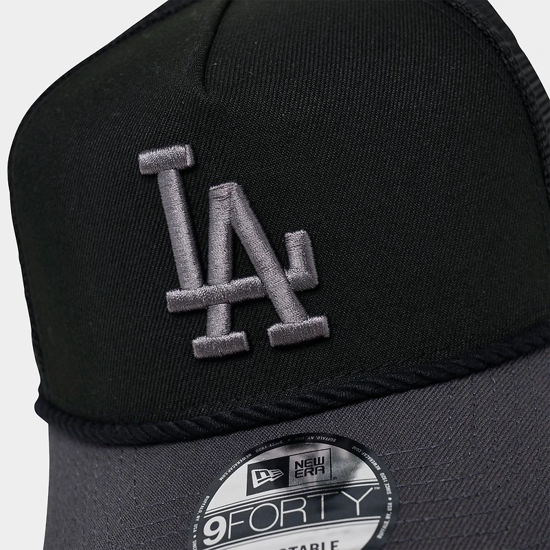 New Era Los Angeles Dodgers MLB 9FORTY A-Frame Rope Trucker Hat