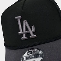 New Era Los Angeles Dodgers MLB 9FORTY A-Frame Rope Trucker Hat