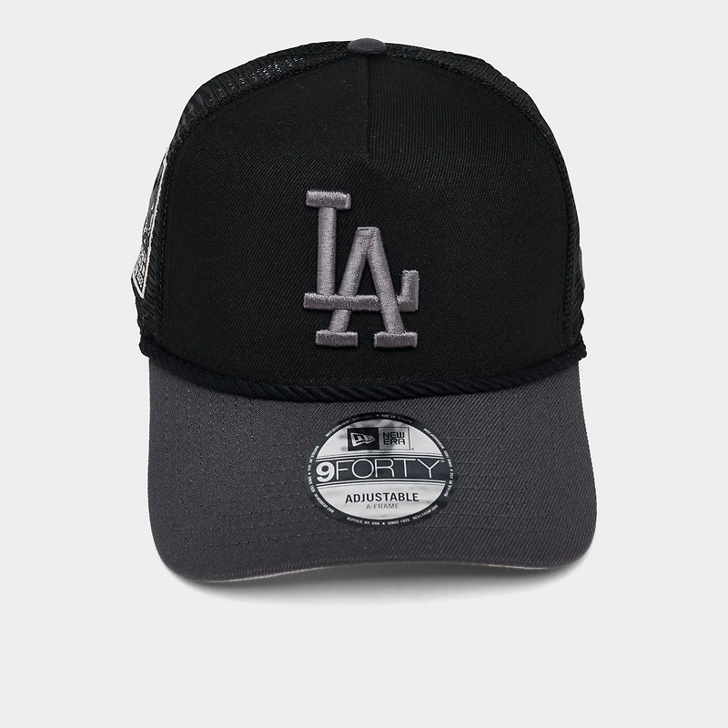 New Era Los Angeles Dodgers MLB 9FORTY A-Frame Rope Trucker Hat