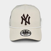 New Era New York Yankees MLB 9FORTY A-Frame Rope Trucker Hat