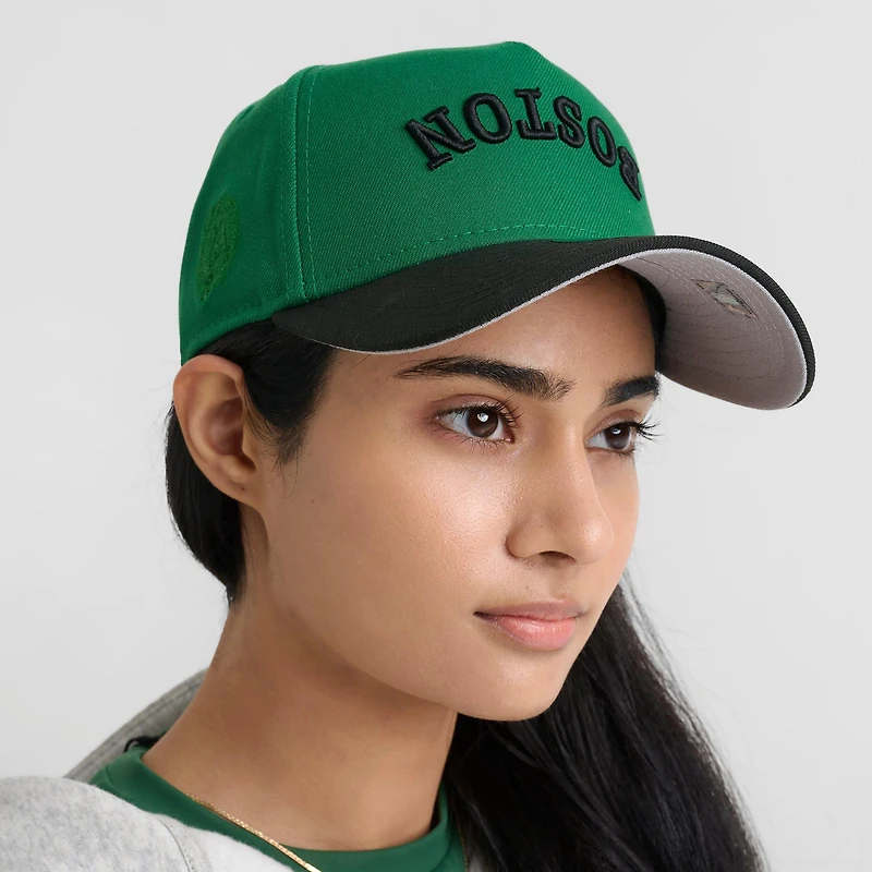 New Era Boston Celtics NBA 9FORTY Upside Down Wordmark A-Frame Adjustable Back Hat