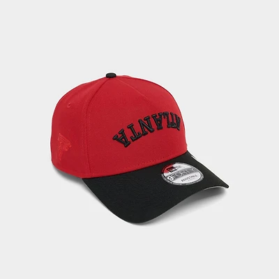 New Era Atlanta Falcons NFL 9FORTY Upside Down Wordmark A-Frame Adjustable Back Hat