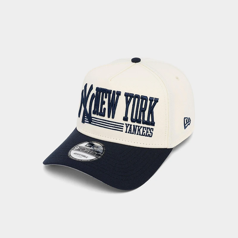 New Era New York Yankees MLB Big Wordmark 9FORTY A-Frame Snapback Hat