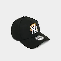 New Era New York Yankees MLB 9FORTY A-Frame Flames Snapback Hat