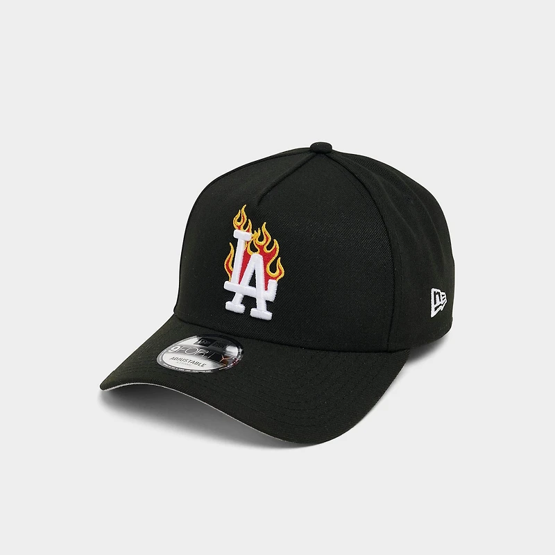 New Era Los Angeles Dodgers MLB 9FORTY A-Frame Flames Snapback Hat